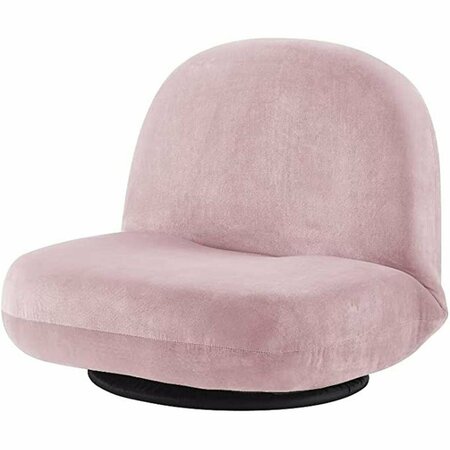 GFANCY FIXTURES Posh Living Saeed Chair with 5 Adjustable Positions; Pink Plush GF3655805